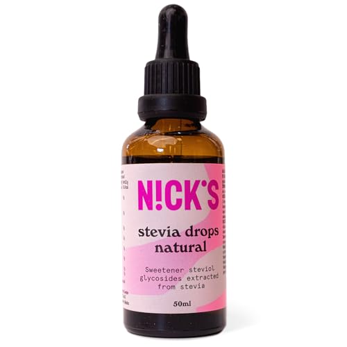 Nicks Stevia Liquid Cookies & Cream Sala Drops (50 ml) Keto Sugar Schemolente senza calorie, sostituto dello zucchero a basso contenuto di carboidrati, dolcificante, dolcificante liquido, alternativa allo zucchero, dolcificante con pipetta