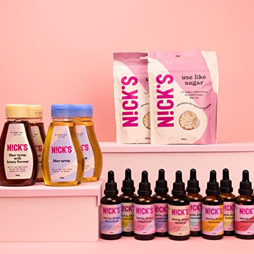 Nicks Stevia Liquid Cookies & Cream Sala Drops (50 ml) Keto Sugar Schemolente senza calorie, sostituto dello zucchero a basso contenuto di carboidrati, dolcificante, dolcificante liquido, alternativa allo zucchero, dolcificante con pipetta