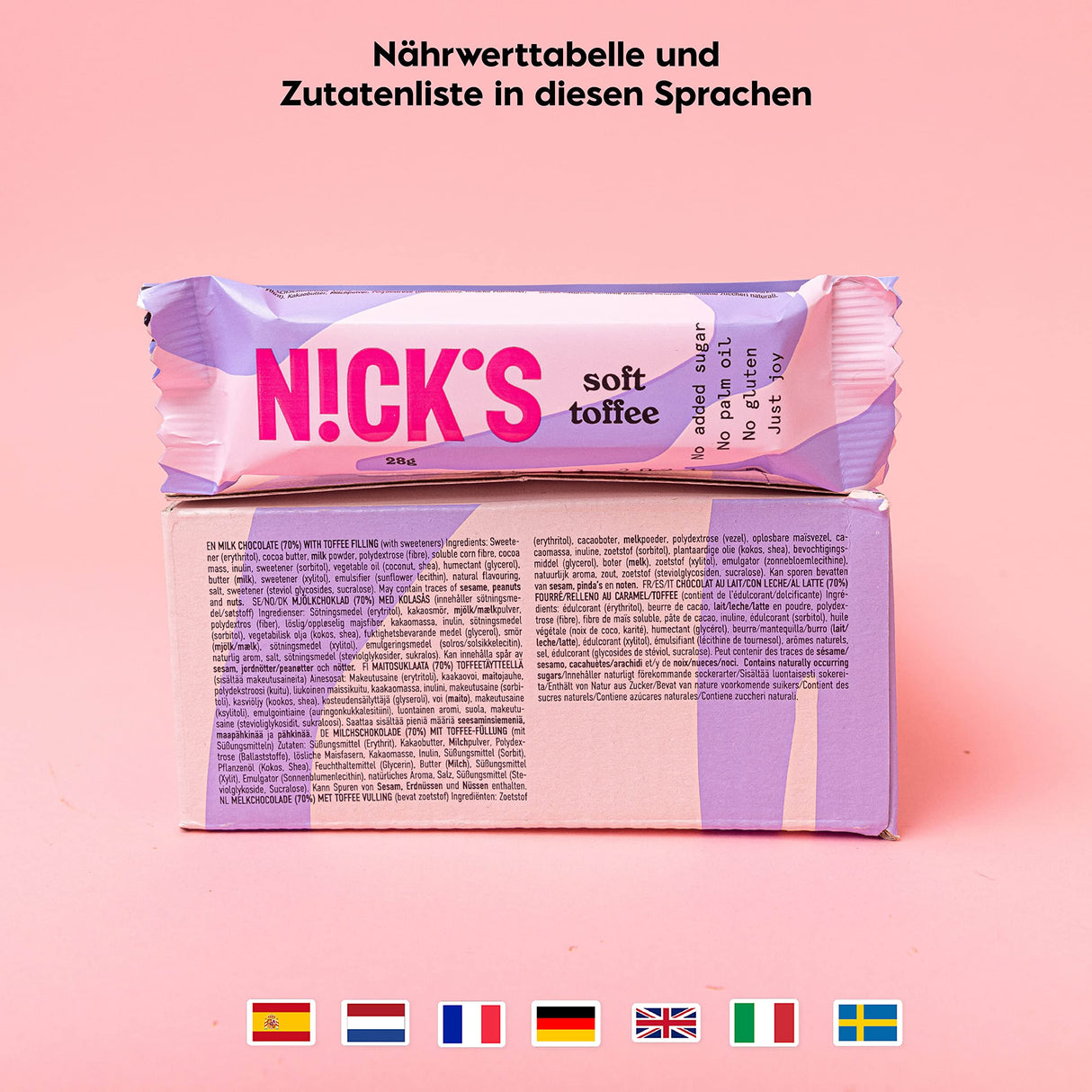 Nicks Keto Bars Peanuts N Fudge, bocadillos de caramelo de maní de chocolate, 175 calorías, 3.9 carbohidratos netos, sin azúcar agregada, dulces de bajo carbohidratos (15x40 g)