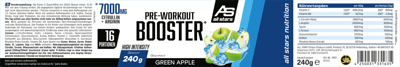 Alle Stars vor dem Training Booster Extreme Grøn Æble 240g