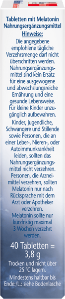 Melatonina doppelherz 40stk