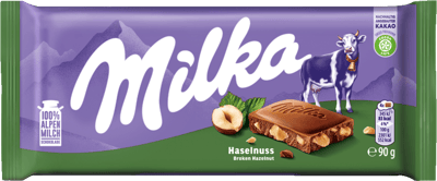 Milka Hasselnød 90g