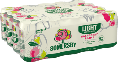 Somersby Rasberry Lime Lite 20X033L