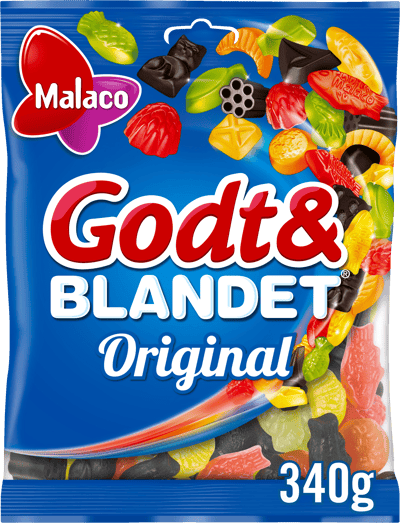 Malaco Godt y Blandet Original 340 G