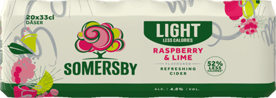 Somersby Rasberry Lime Lite 20X033L