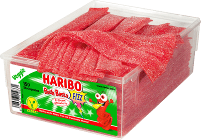 Haribo paste basta jordbær 150 stk 1125 g