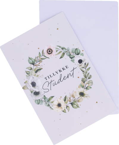 Kort M Kuvert Balloner + ha dato Blå