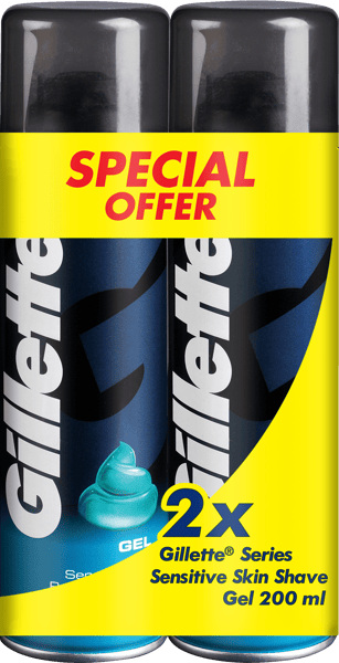 Gillette Barbergel Classic 200 ml 2-pak