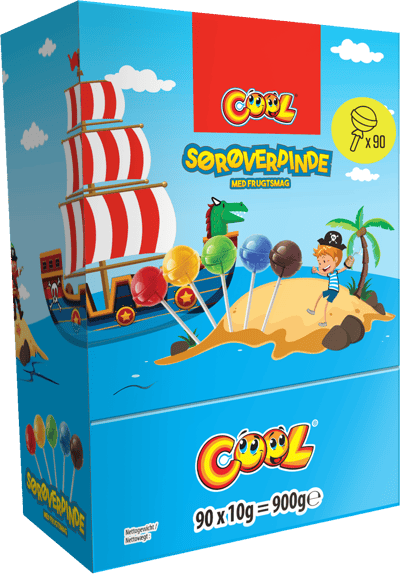 Sørøverpinde Cool 900g