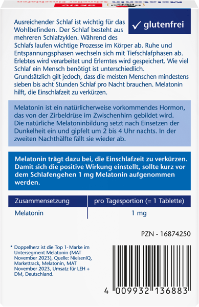 Melatonin Doppelherz 40stk
