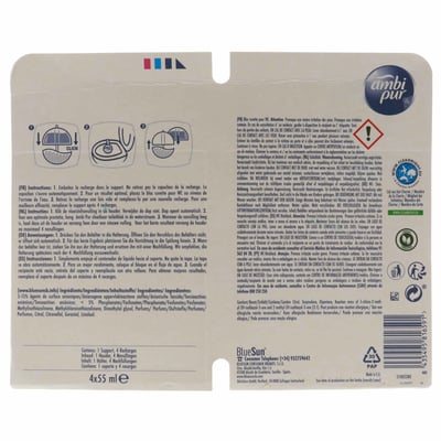 Ambi Pur Lemon Mandarin Promocho Pack 4x55ml