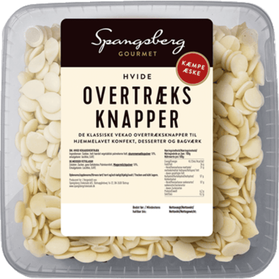 Spangsberg Overtræksknapper Hvide 720g