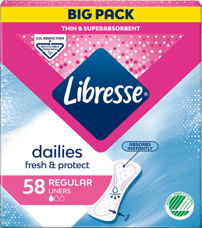 Libresse regola regolare Trusseindlæg 58 STK