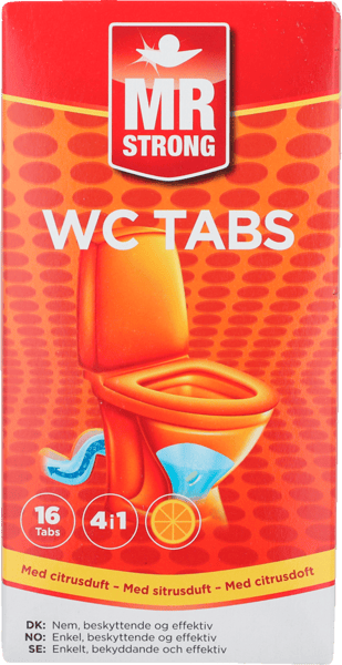 MR STRONG WC TABS CITRUS 16 X 25G