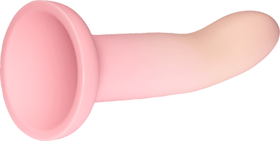 Dildo de gradiente de melocotón pecaminoso 18 cm