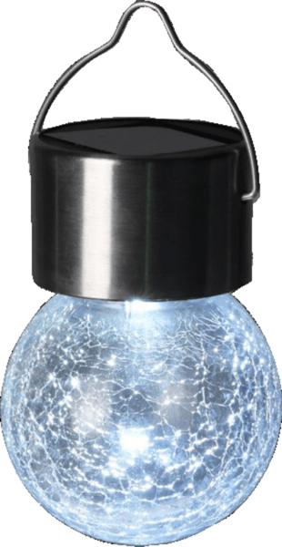 Solcellelampe Med Glaskugle
