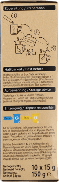 Instant 3in1 cremos nescafe 10 stk