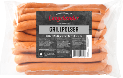 Grillpølser Langelænder 1400 g