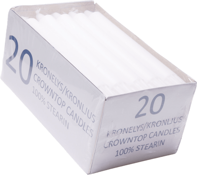 Kronys 19cm Ren Stearin 20 Stk