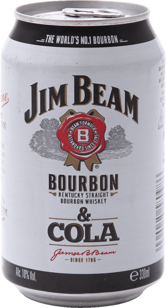 Jim Beam & Cola 10% 033 l + pant