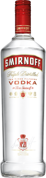 Smirnoff vodka 375% 1 l
