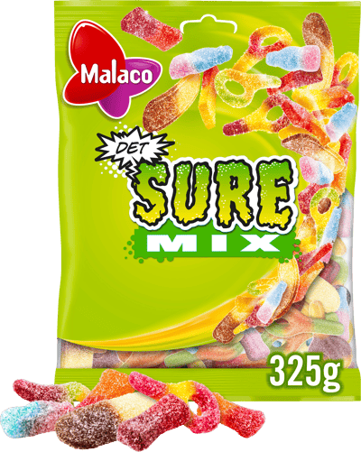 Malaco Godt & Blandet Det Sure Mix 325 G