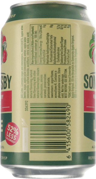 Somersby Rasberry Lime Lite 20X033L