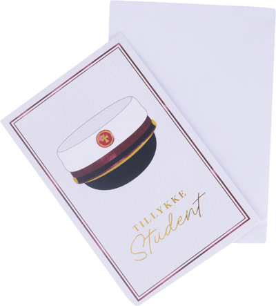 Kort M Kuvert Balloner + ha dato Blå