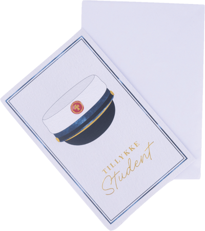 Kort M Kuvert Balloner + ha dato Blå