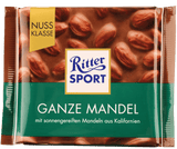 Ritter Sport Mælk Med Hel Mandel 100 g