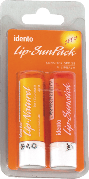Idento Læbepromade Solstift 2-Pak