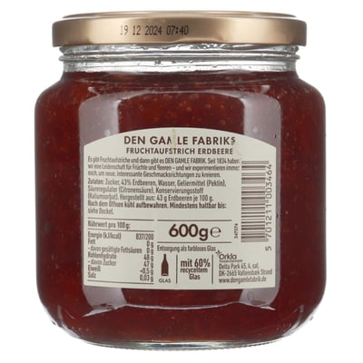 Den Gamle Fabrik Jordbær 600 g