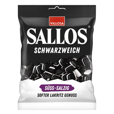 Sallos Schwarzweich Süß-Salzig 200g
