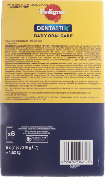 Pedigree dentatix ​​+25kg 1620 g