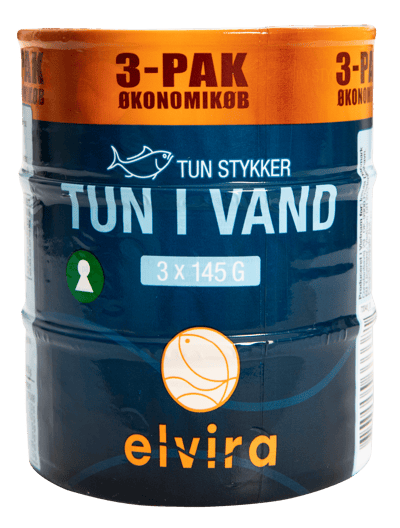 Elvira tun i vand 145g 3-pak