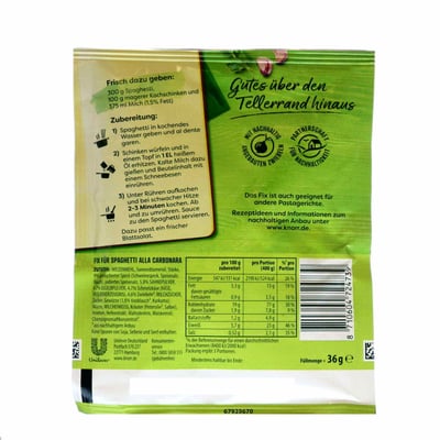 Knorr Spaghetti Carbonara Fix 36 G