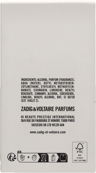 ¡Zadig y Voltaire, esta es ella! EDP ​​50 ml