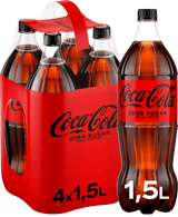 Coca Cola Zero 4 x 15 L Pet