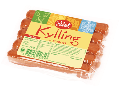 Robert Kyllingepølser Mini 10 stk 300 g