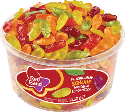Band Red Vingummi Sko 1250 g