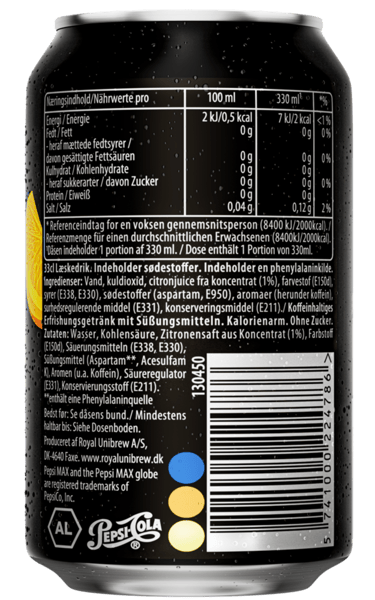 Pepsi max lămâie 24x033 L