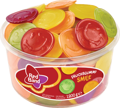 Trupa roșie Vingummi Smilies 1200 g