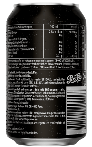 Pepsi Max 24x033 L