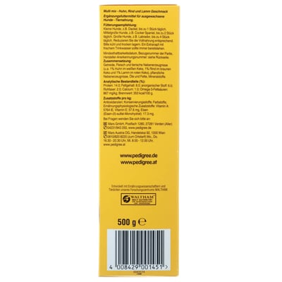 Pedigree multi biscrock 500 g