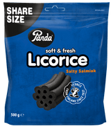 Panda Licorice Salty Salmiak blå 500 g