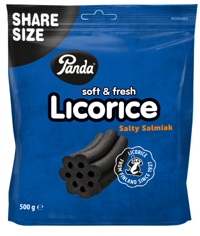 Panda Licorice Salty Salmiak blå 500 g
