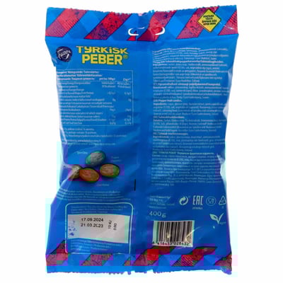 Fazer Tyrkisk Peber Hot & Sour 400g