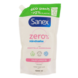 Sanex Zero % Flyd Håndsæbe 1000 ml reumplere