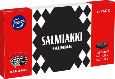 Fazer Salmiakki 4-Pak 160g
