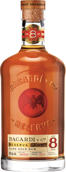 Bacardi 8 År 40% 07 L